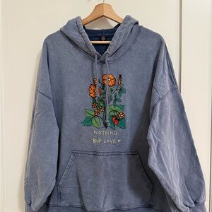 SOLD Urban Outfitters Blue Graphic Hoodie